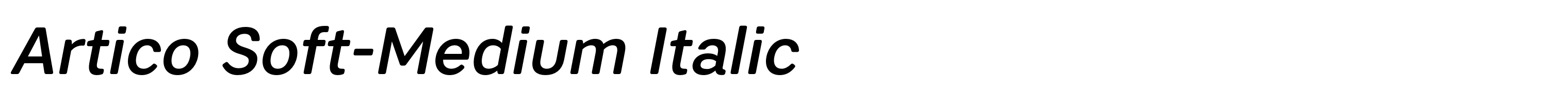 Artico Soft-Medium Italic